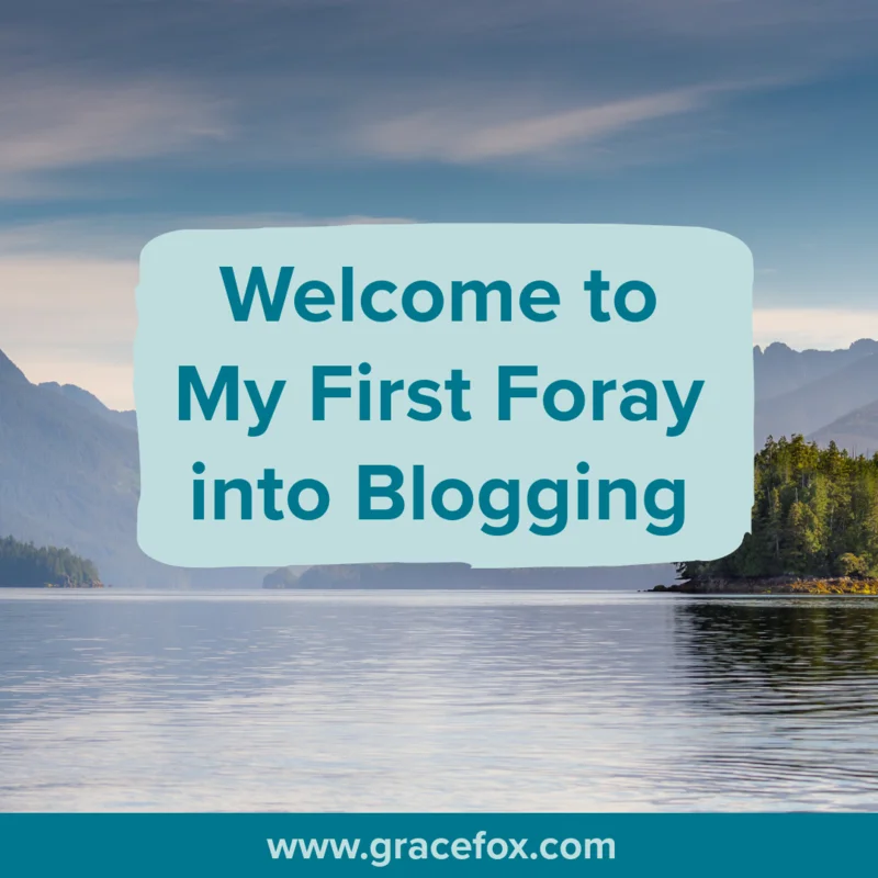 Welcome to My First Foray into Blogging - Grace Fox