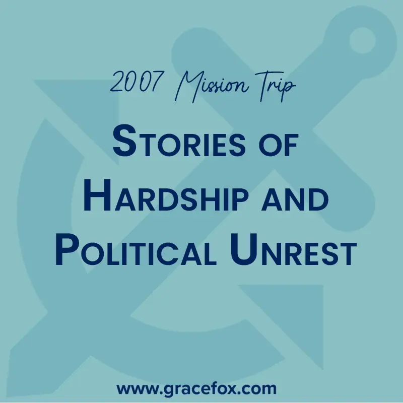 Stories of Hardship and Political Unrest - Grace Fox
