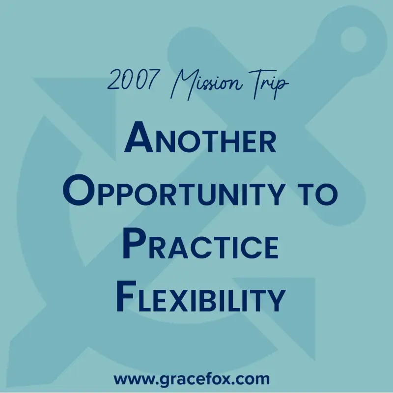 Another Opportunity to Practice Flexibility - Grace Fox