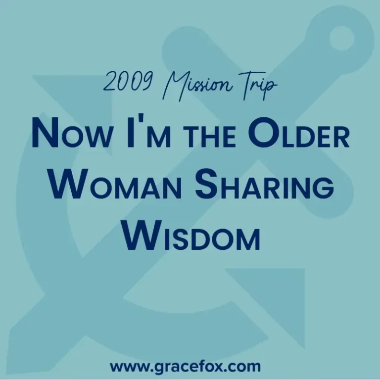Now I’m the Older Woman Sharing Wisdom