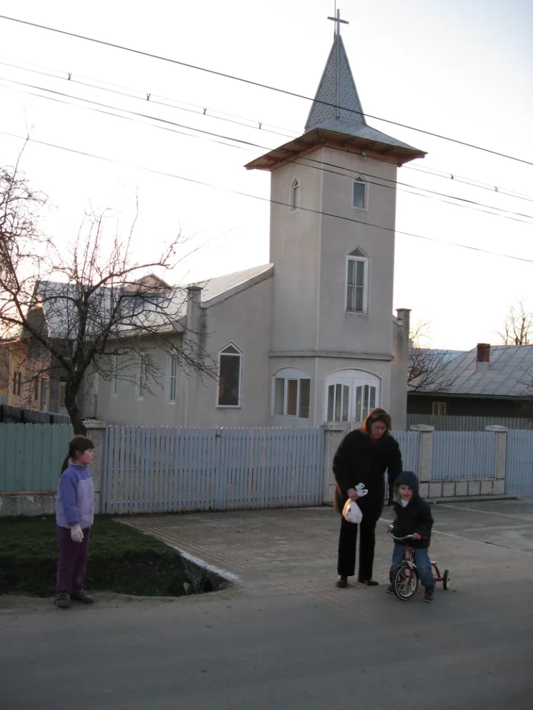 The church in Heather and Pawel's village - Grace Fox