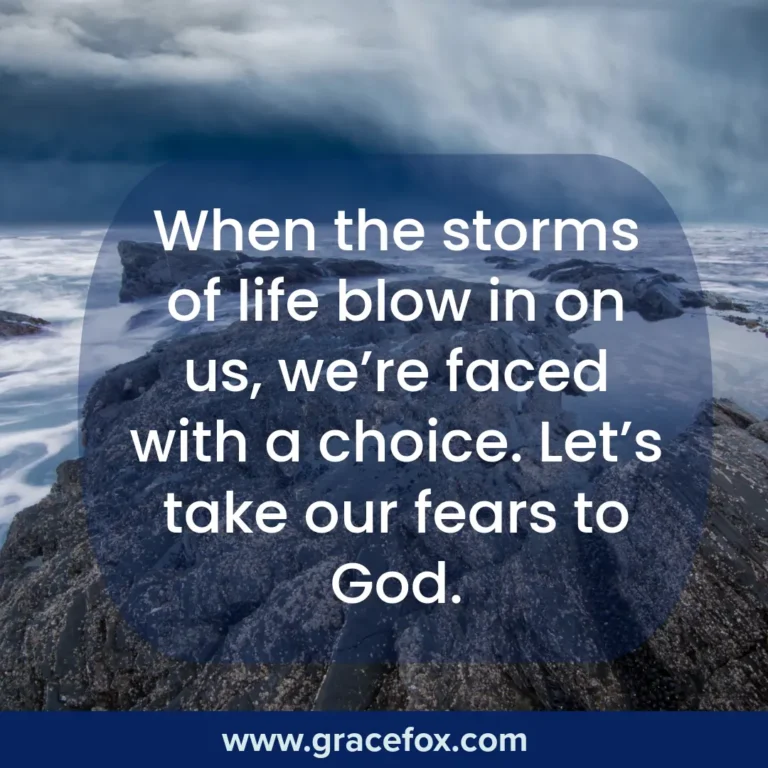 What's Your First Response When Storms Blow? - Grace Fox