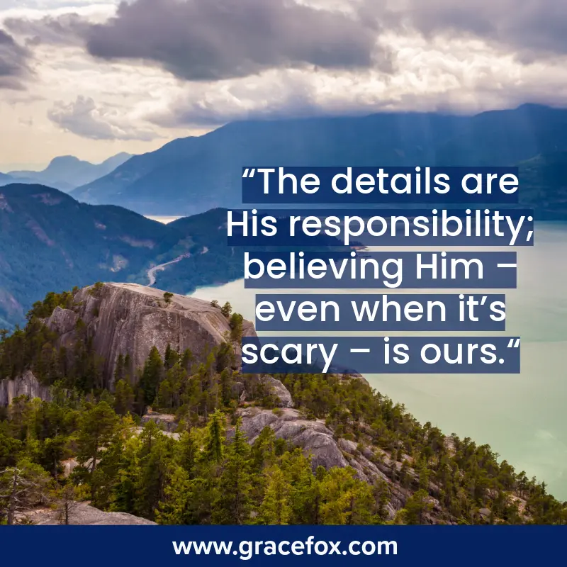 Believing God When Your Cupboards are Bare - Grace Fox