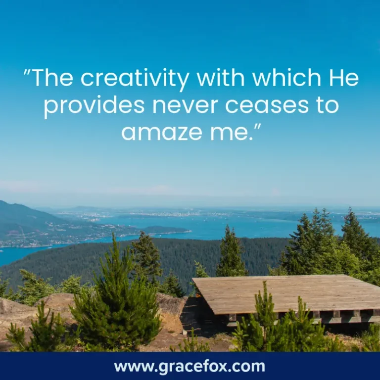 God Provides in Miraculous Ways - Grace Fox