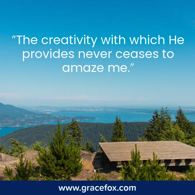 God Provides in Miraculous Ways - Grace Fox