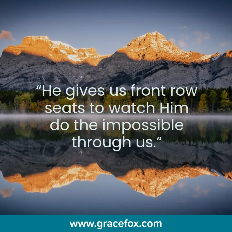 God Specializes in Impossibilities - Grace Fox