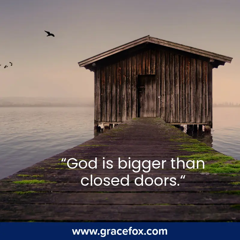 Encouragement for When You Face a Closed Door - Grace Fox