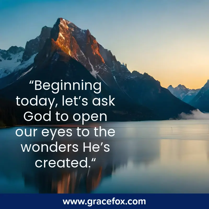 Standing in Awe of Creation and Creator - Grace Fox