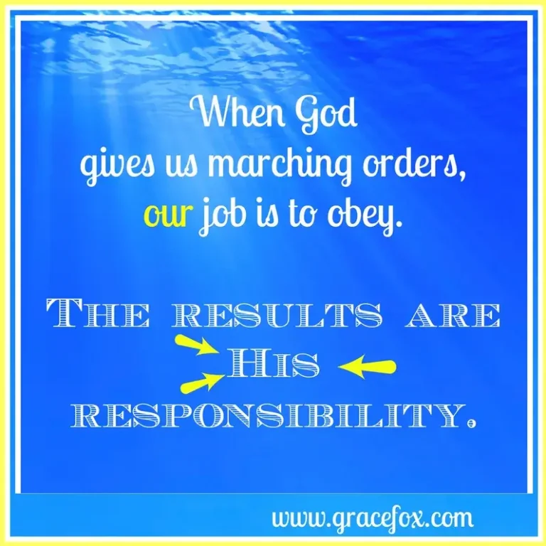 When God's Orders Don't Make Sense - Grace Fox