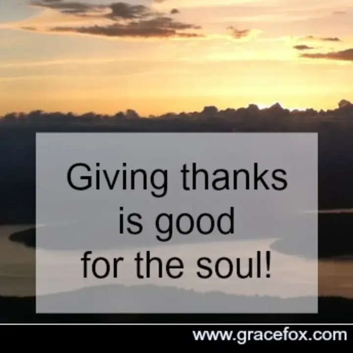 10 Things for Which I'm Thankful - Grace Fox