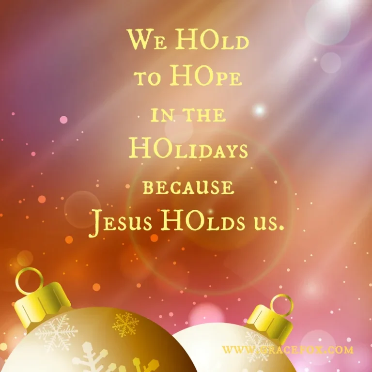 Holding to Hope in the Holidays