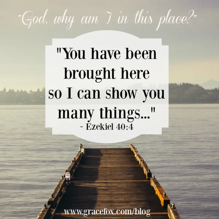 Why has God Brought You To This Place?
