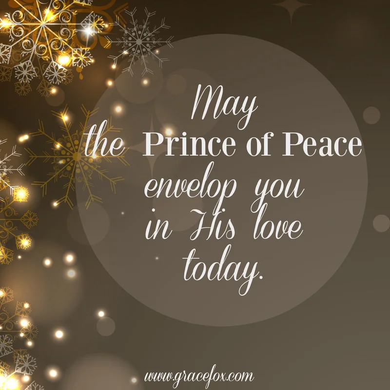 A Prayer for Peace at Christmas - Grace Fox