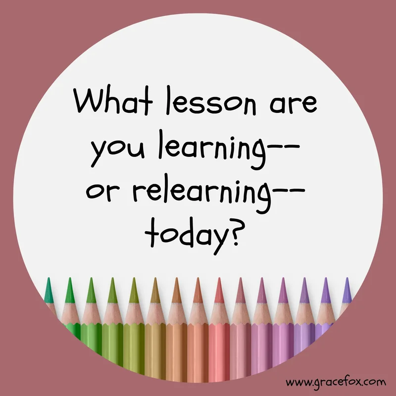 Relearning a Faith Lesson - Grace Fox