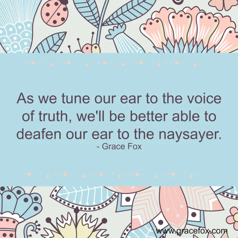 To What Voices Do You Listen? (Part 2) - Grace Fox