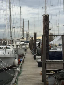 Our docks - Life on a Sailboat - Grace Fox