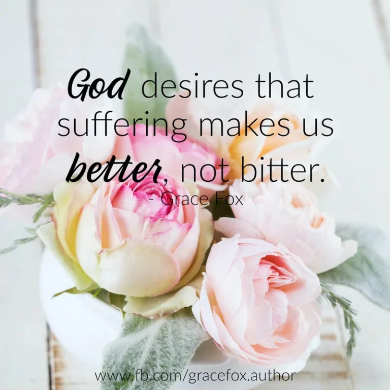 The Purpose for Suffering - Grace Fox