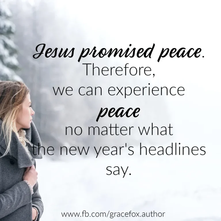 Finding Peace in the New Year - Grace Fox