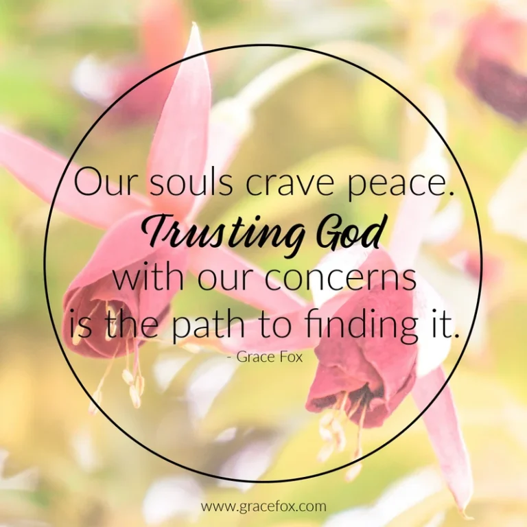 Trusting God with our Concerns