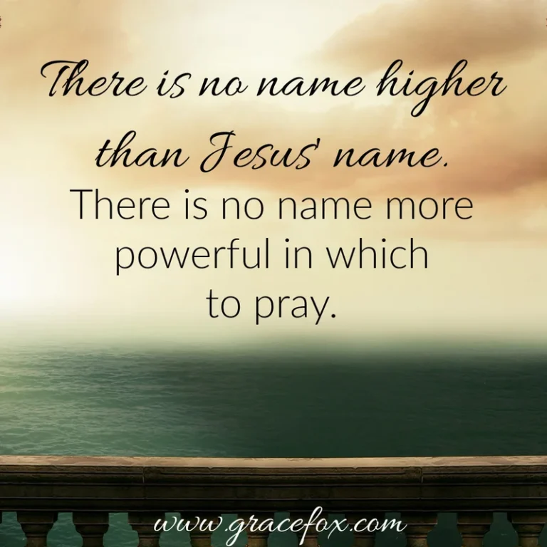 Praying in Jesus’ Name- Grace Fox