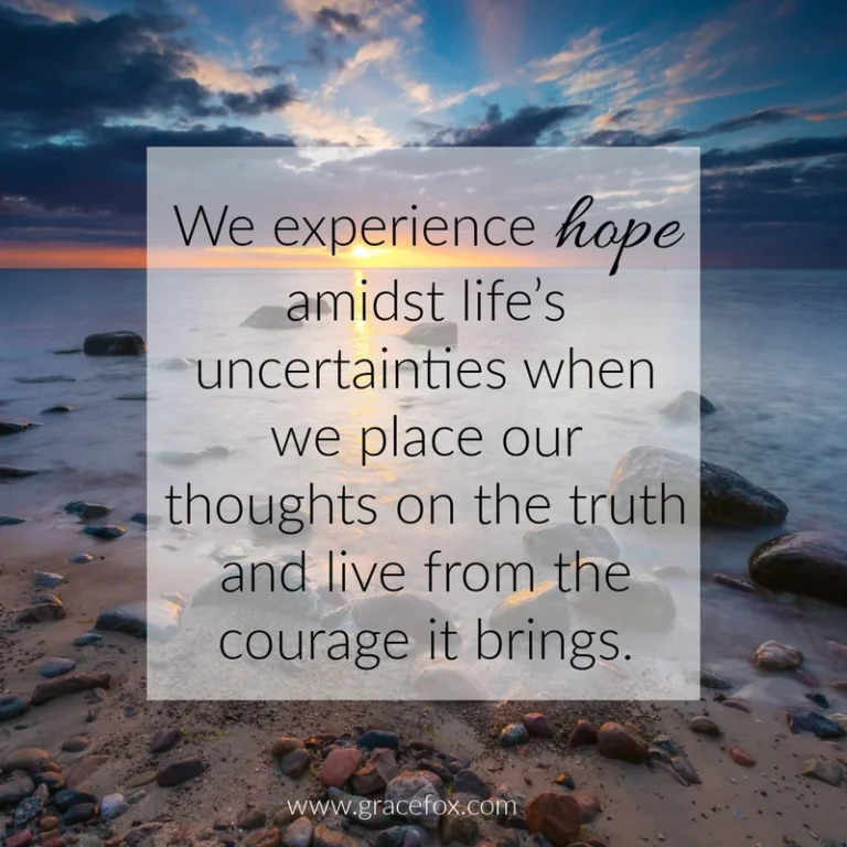 Hope Amidst Life's Uncertainties - Grace Fox