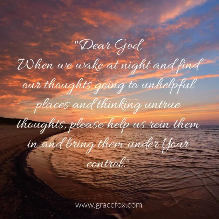 Grace Fox - Why Our Nighttime Thoughts Matter