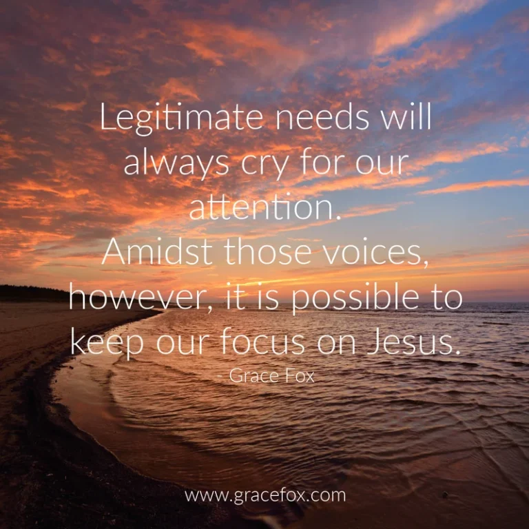 How to Keep Our Focus on Jesus