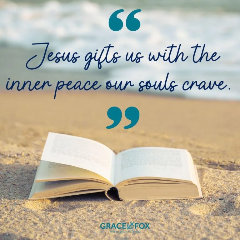 Jesus gifts us with the inner peace our souls crave