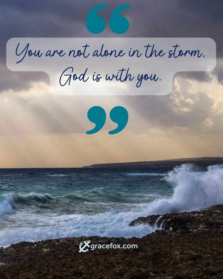 you are not alone in the storm