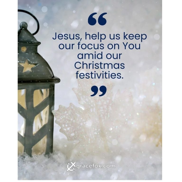 A Christmas Prayer to Keep Our Focus on Jesus