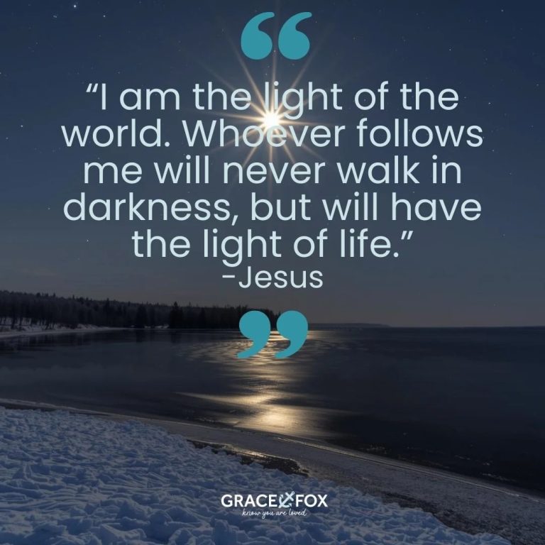 bright star overlooking a lake reminds us of Jesus the Light of the world